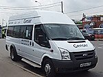 Бесплатный автобус Genser в пункт аренды автомобилей АрендаАвто-срл на Новорязанском шоссе
